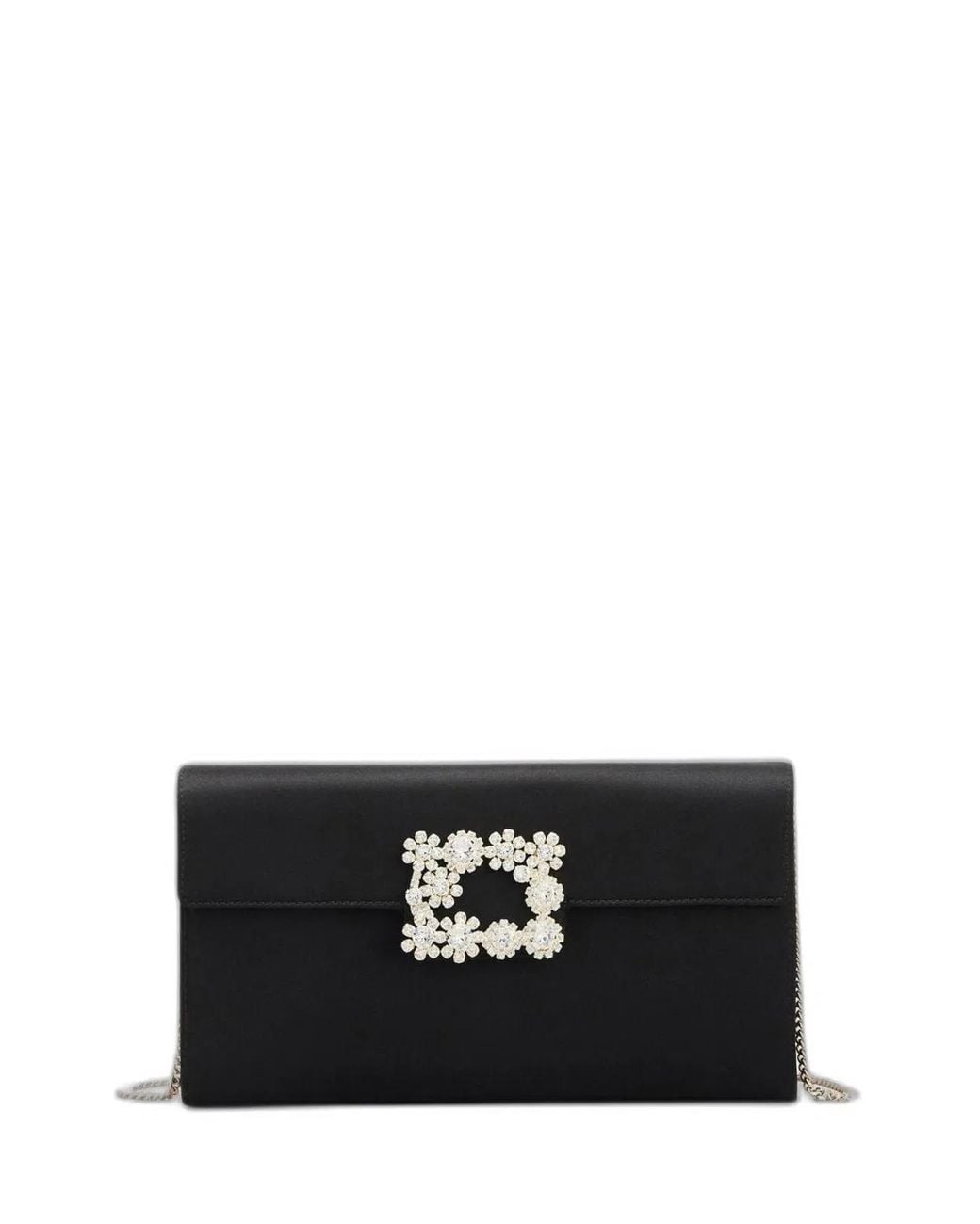 Roger Vivier Black Efflorescence Pochette