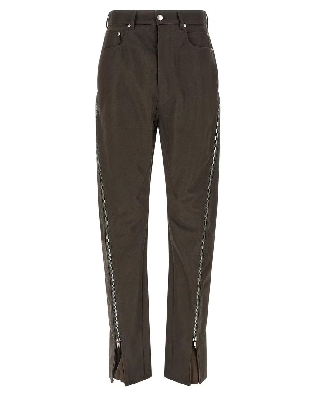 Rick Owens Gray Cotton Casual Pants for men