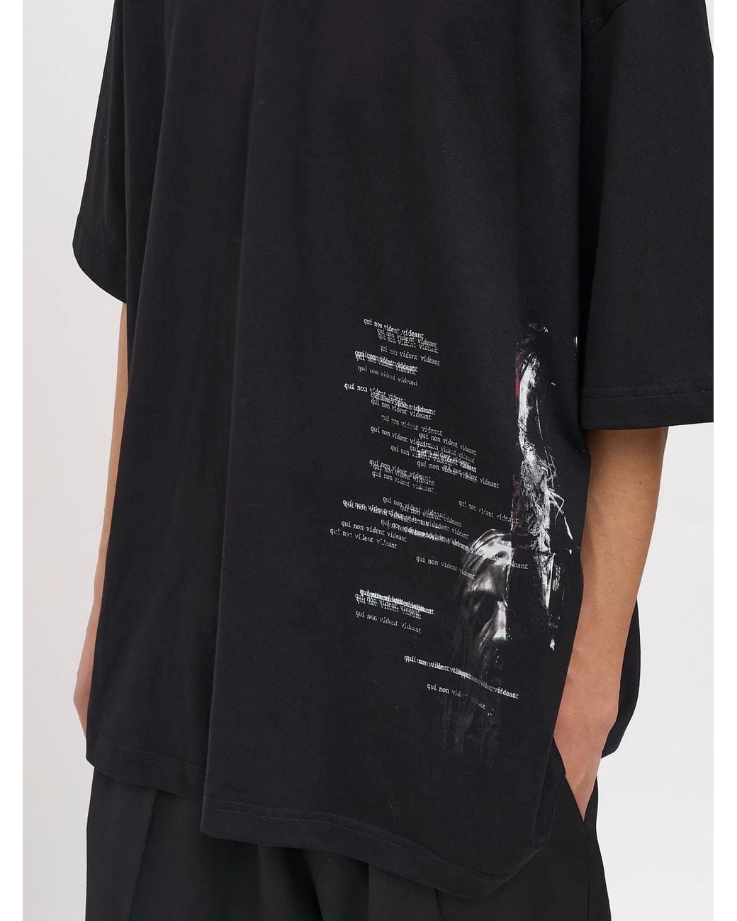 Isabel Benenato Black Cotton Crew Neck T-Shirt for men