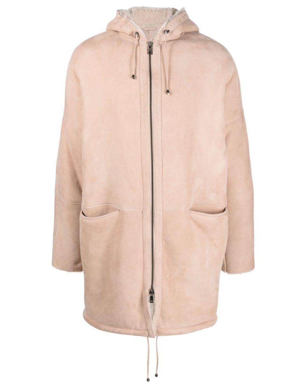 Giorgio Brato Natural Sheepskin Parka With Hood for men