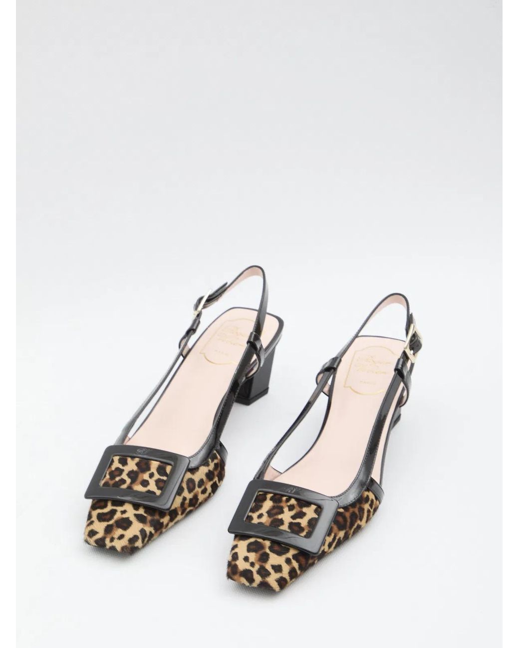 Roger Vivier White Belle Vivier Pony Slingback Pumps