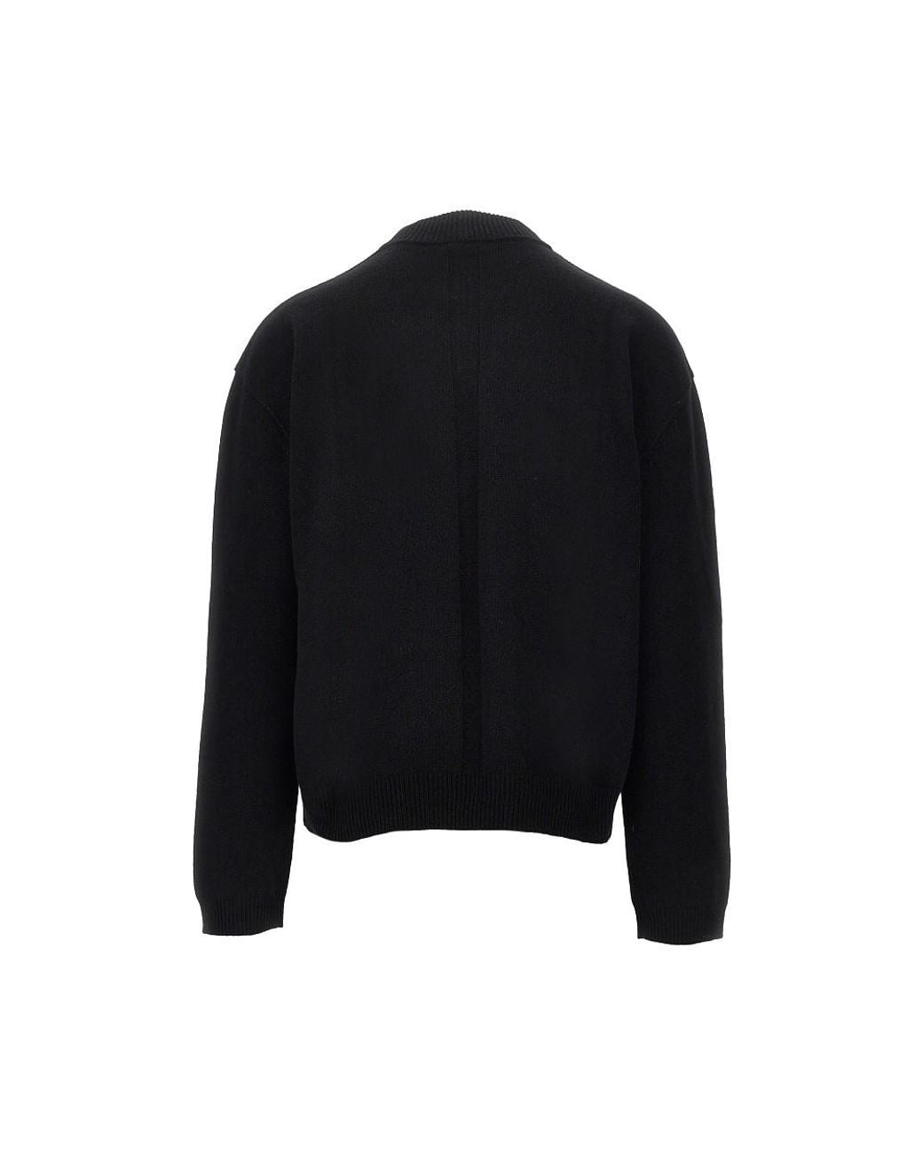 Rick Owens Black Tommy Knitted Sweater for men