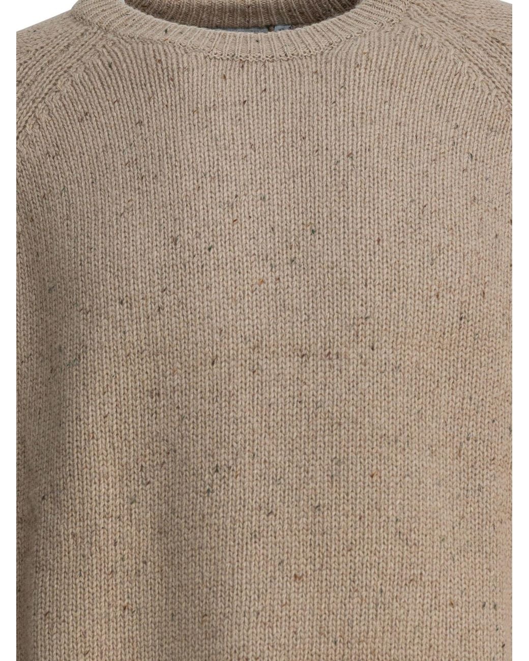 Carhartt Brown "Anglistic" Crew-Neck Sweater for men
