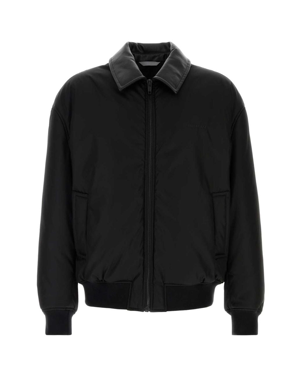 Balenciaga Black Nylon Bomber Jacket for men