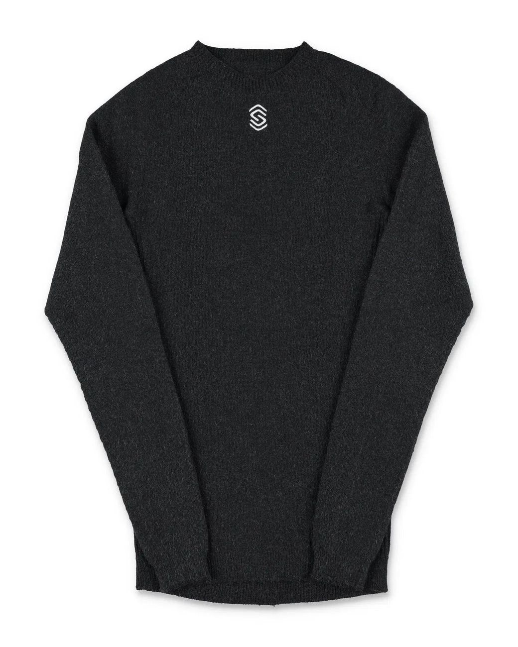SILVERSKIN Black Stay Warm Long Sleeve Tee for men