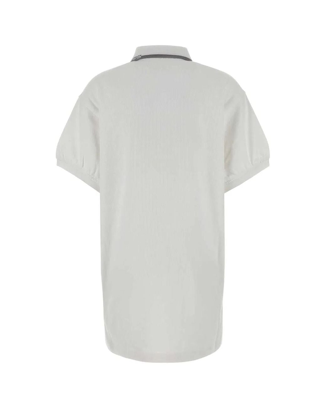 T By Alexander Wang White Relaxed Mini Polo Dress