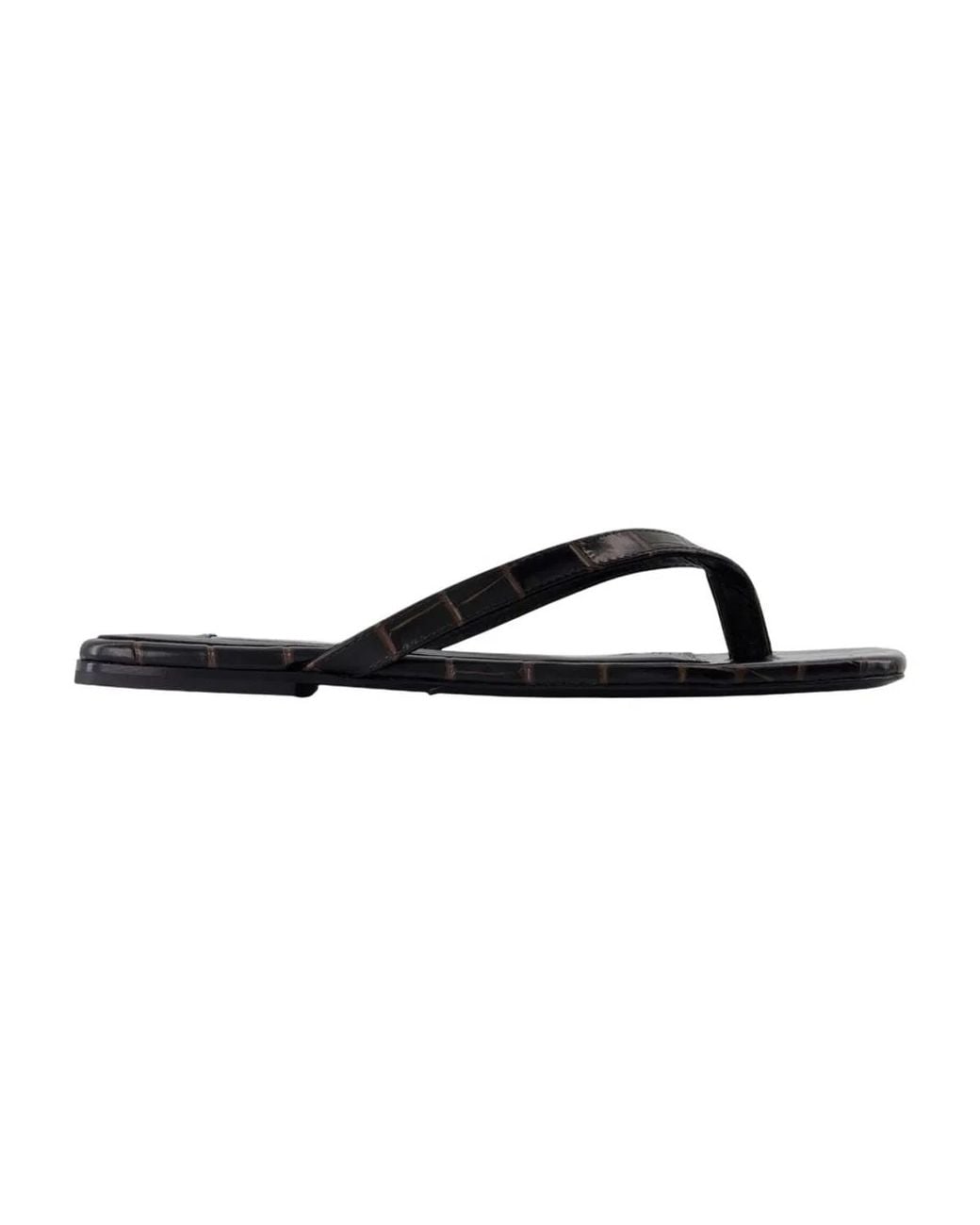 Totême Black Flip Flops