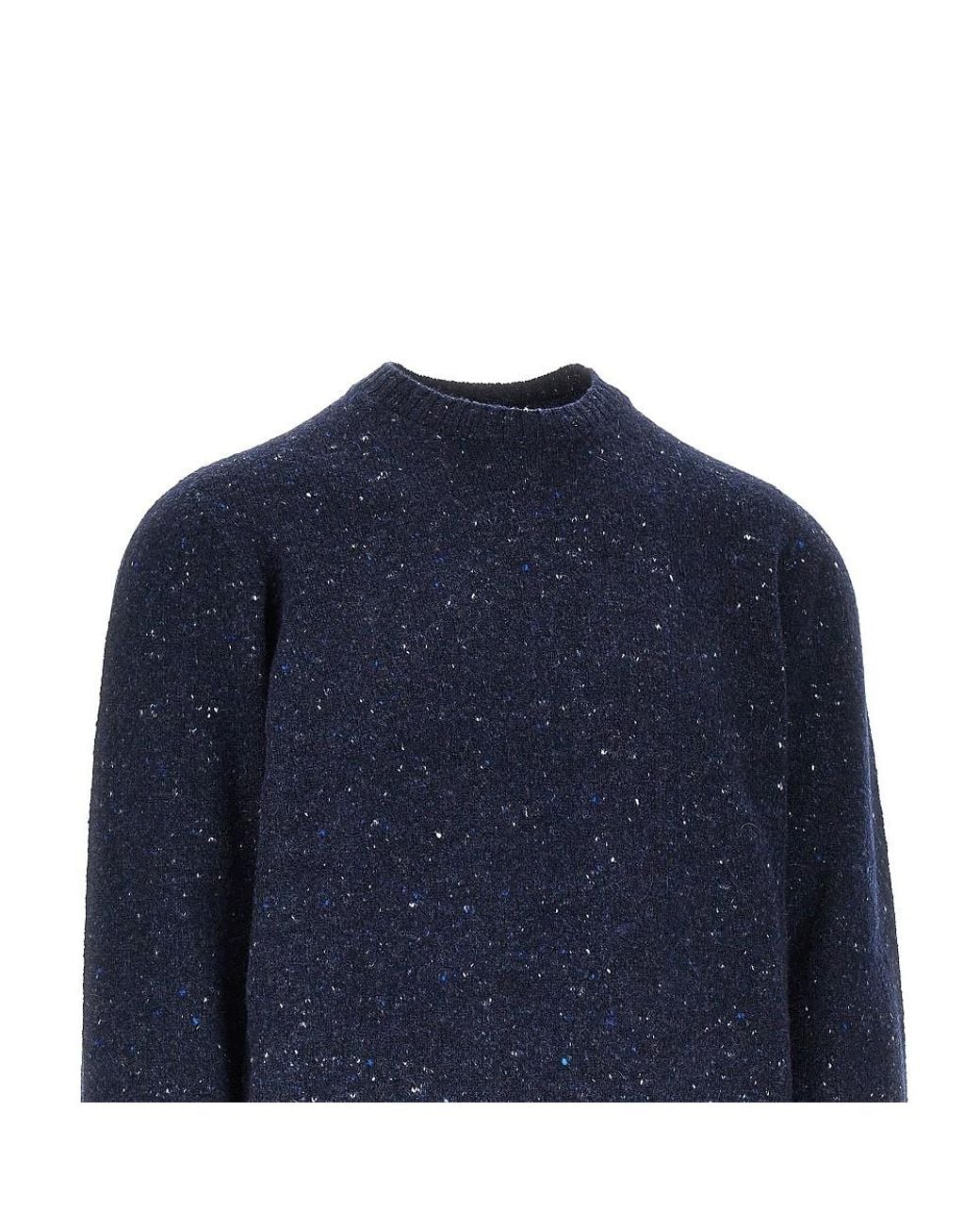 Drumohr Blue Wool And Cashmere Blend Knitted Sweater for men