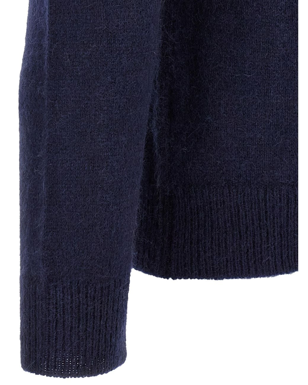 LARMERI STUDIO Blue Cashmere Sweater for men