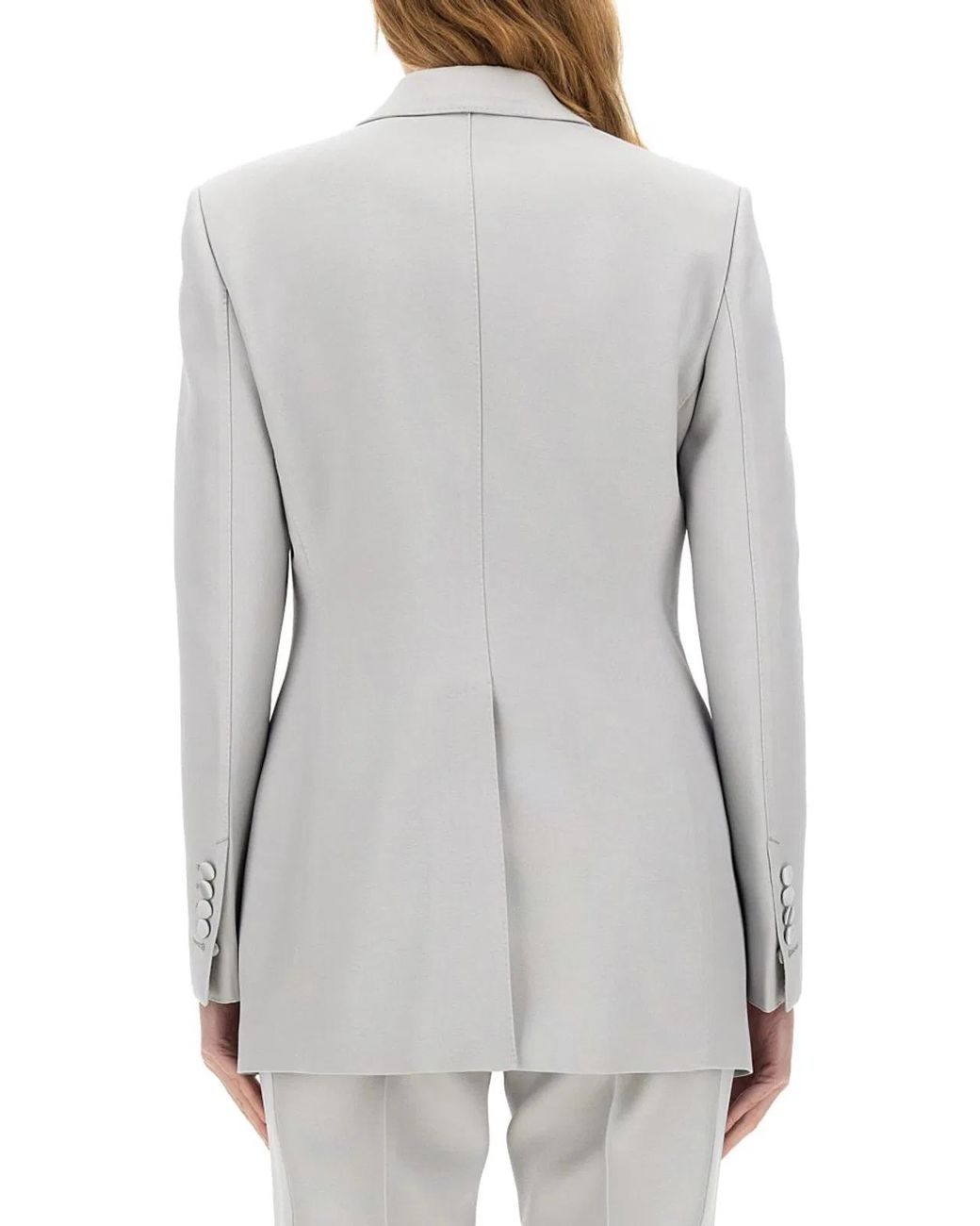 Tom Ford Gray Single-Breasted Tuxedo Jacket For
