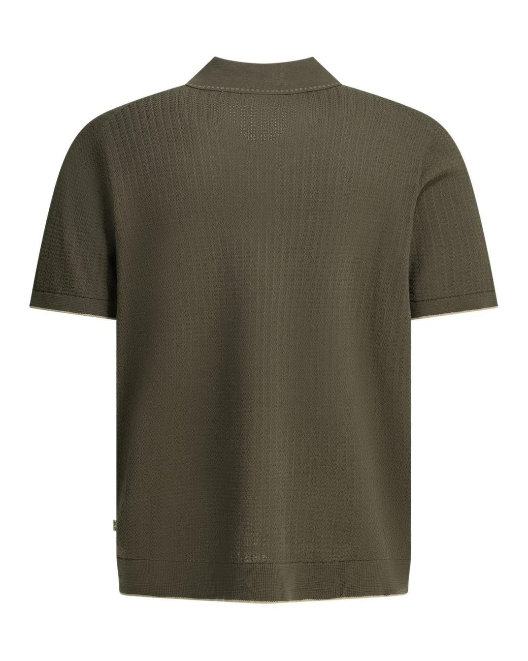 NN07 Green "Nalo" Polo Shirt With Buttons for men