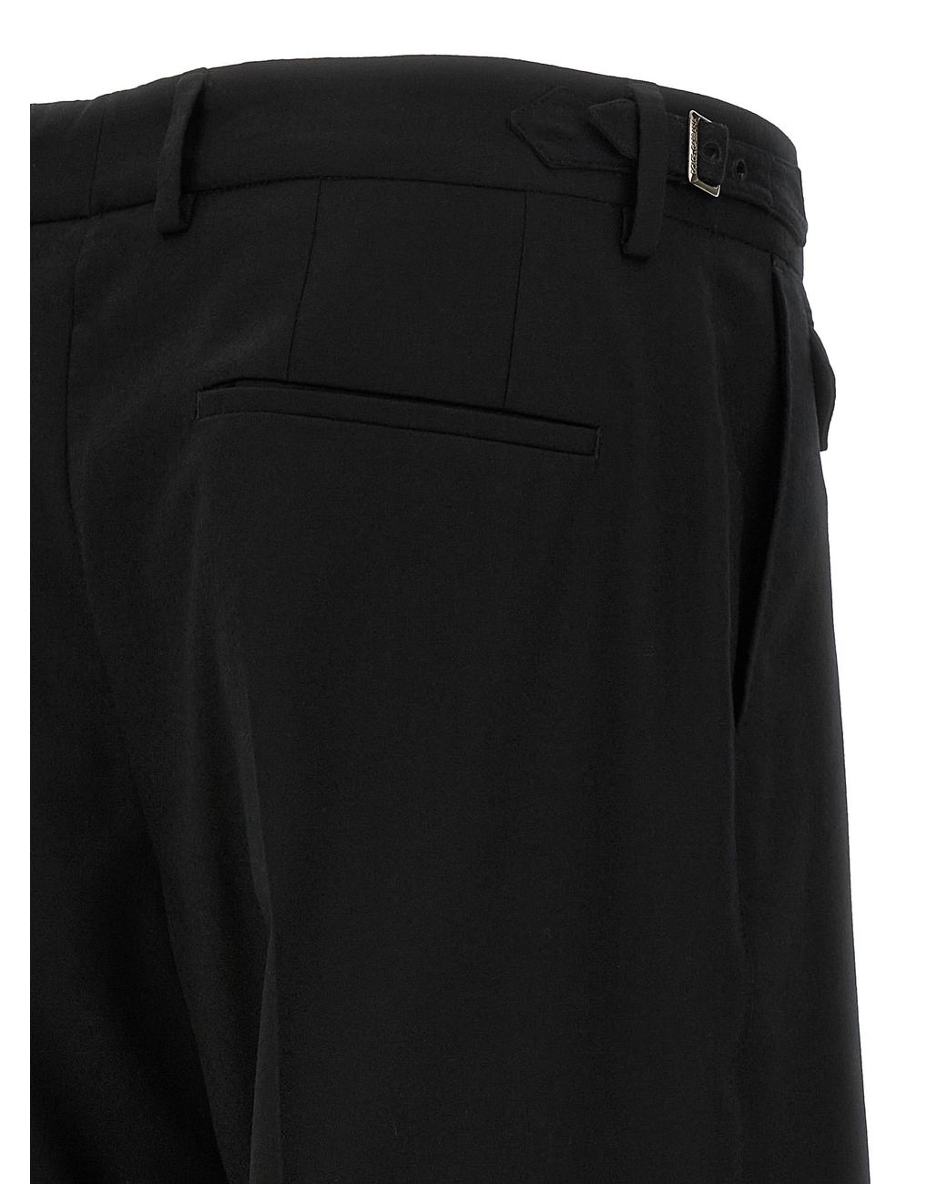 Dolce & Gabbana Black Dolce&Gabbana Flannel Pants for men
