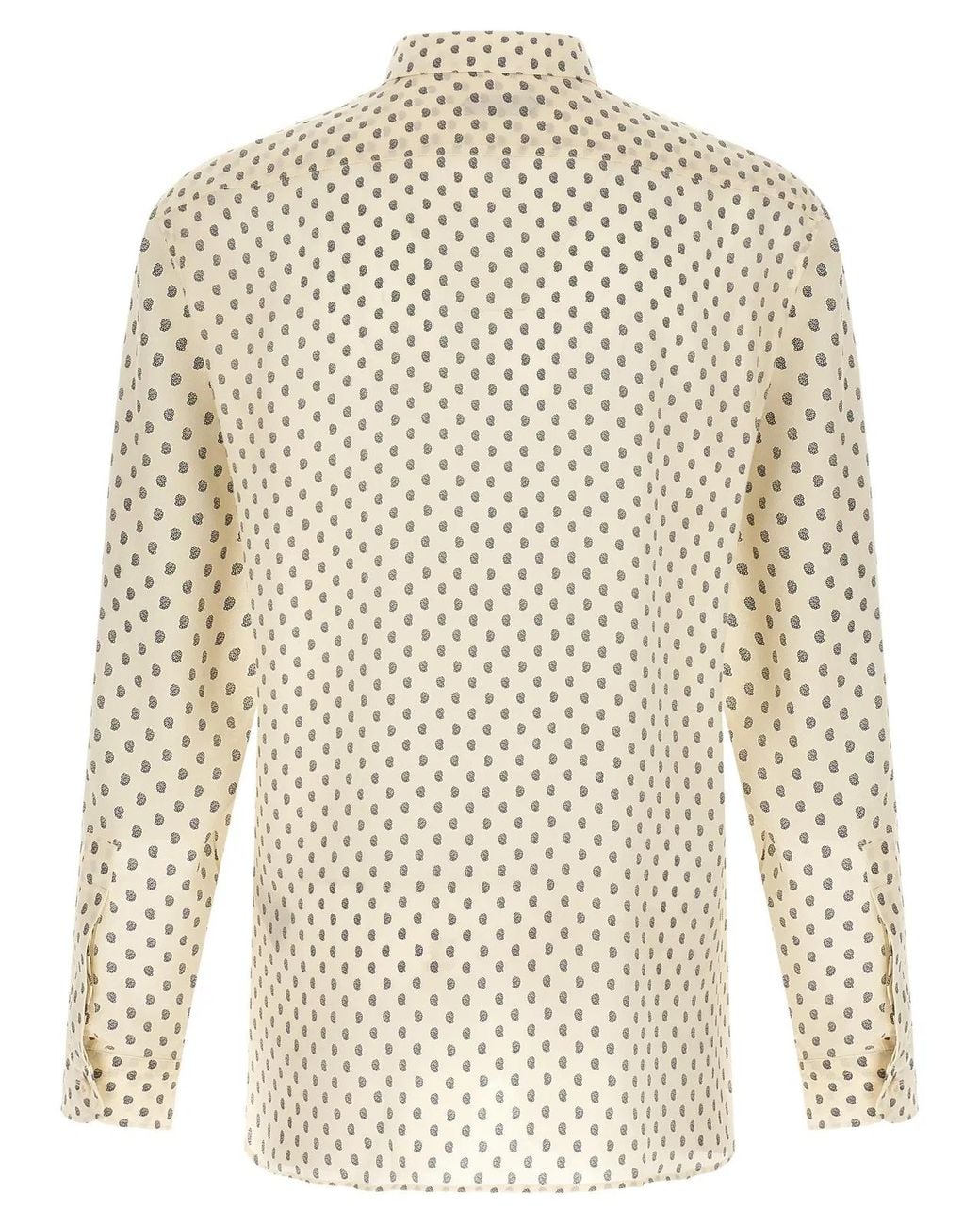 Tom Ford White Paisley Print Shirt for men