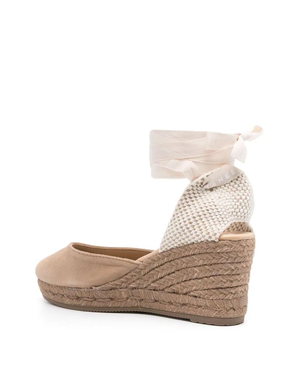 Manebí Natural Manebi Hamptons Suede Low Wedge Espadrilles