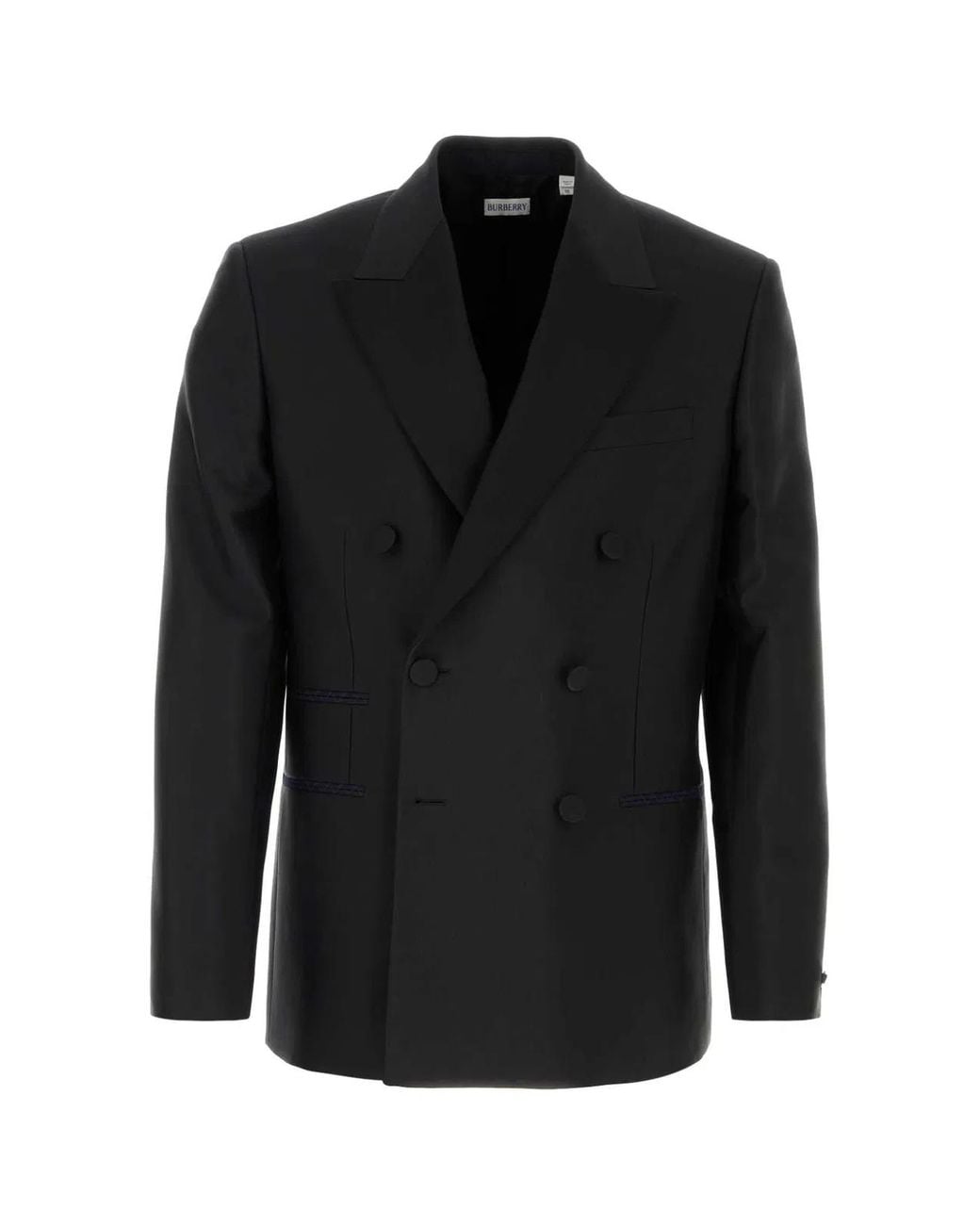 Burberry Black Wool Blend Blazer for men