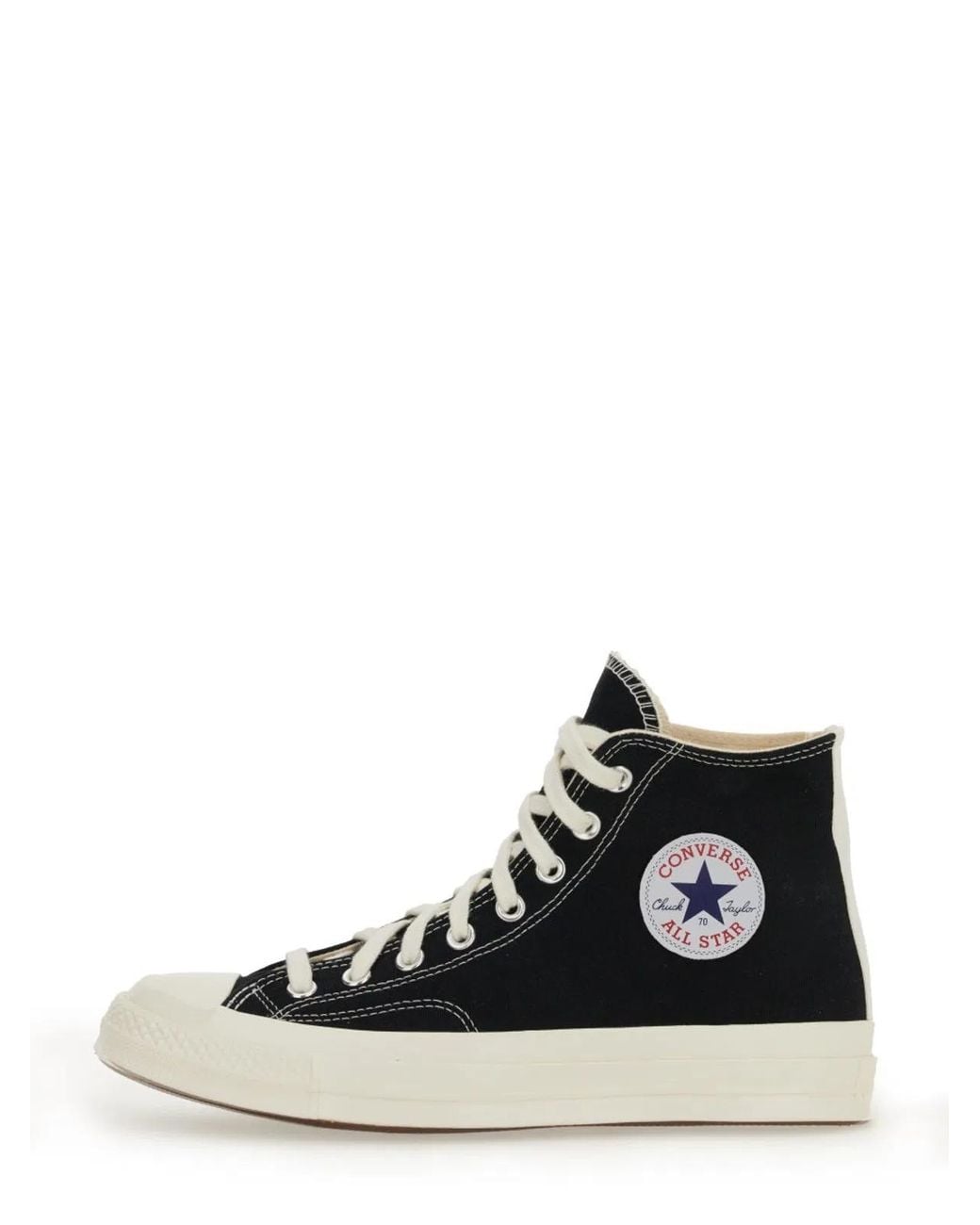 Comme des Garçons White Comme Des Garçons Play X Converse High-Top Sneakers With Heart