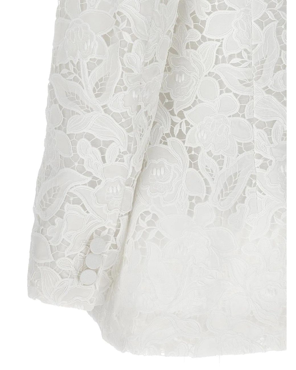 Zimmermann White 'Natura Lace' Blazer