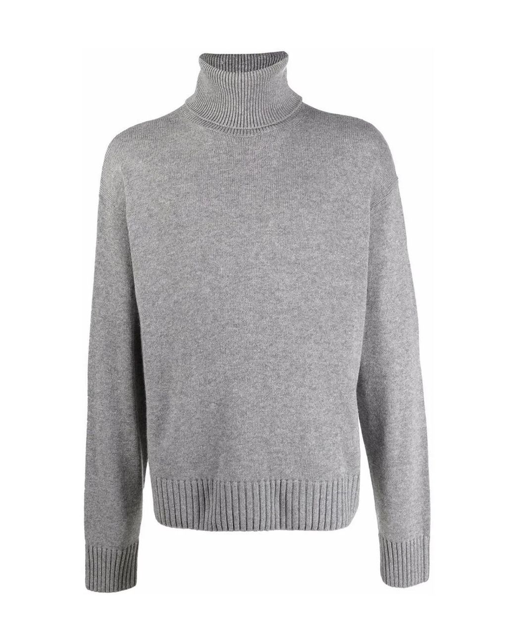 Off-White c/o Virgil Abloh Gray Basic Knit Turtleneck Sweater for men