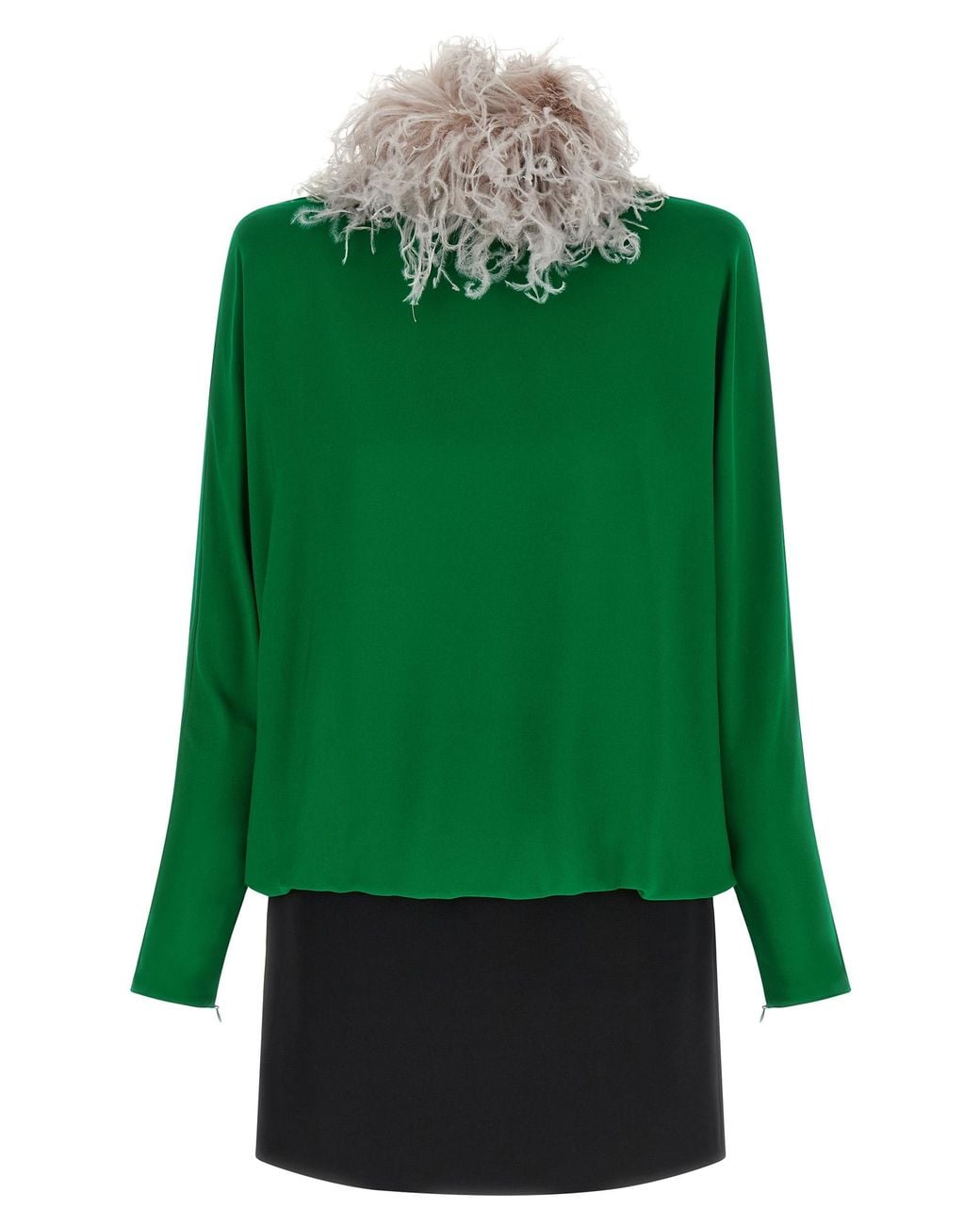 Valentino Garavani Green Georgette Dress