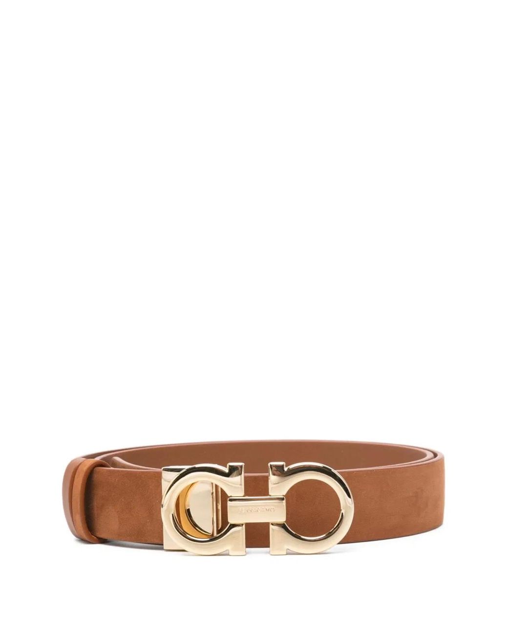Ferragamo Brown Leather Belt