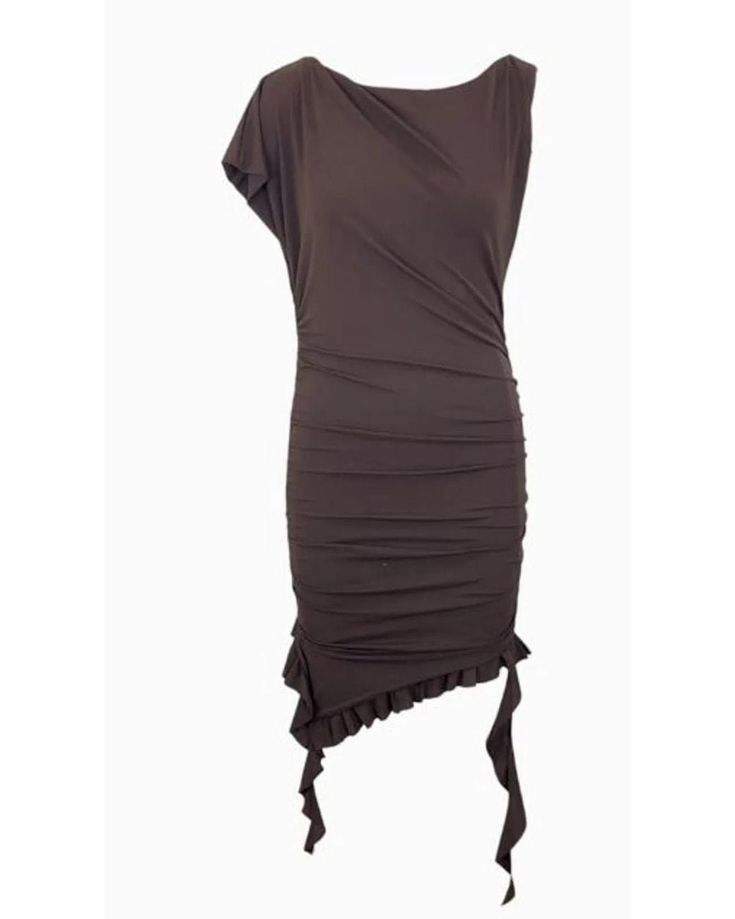 Pinko Brown Acetate Polyamide Elastane Dress