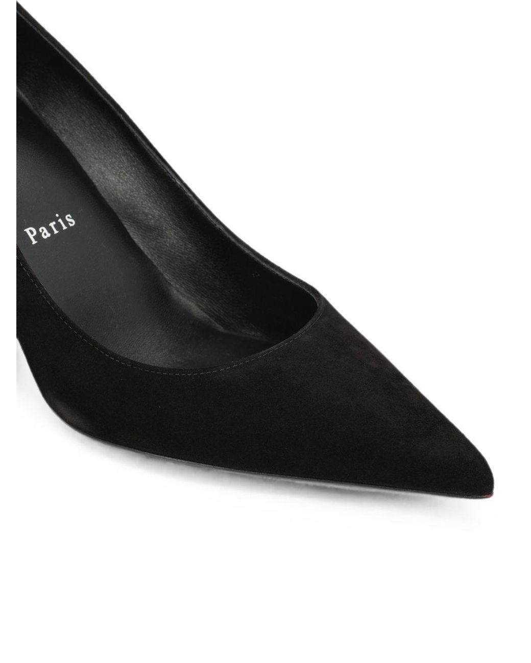 Christian Louboutin Black Miss Z Velvet Pumps