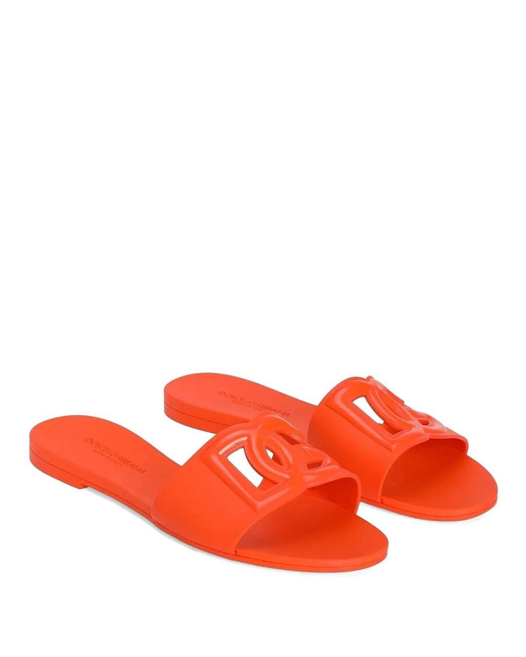 Dolce & Gabbana Red Gomm Beachwear Sandals