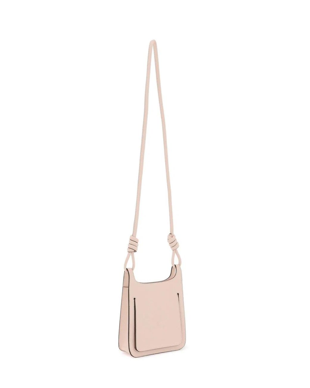 MCM Pink Mini Grainy Leather Hobo Handbag