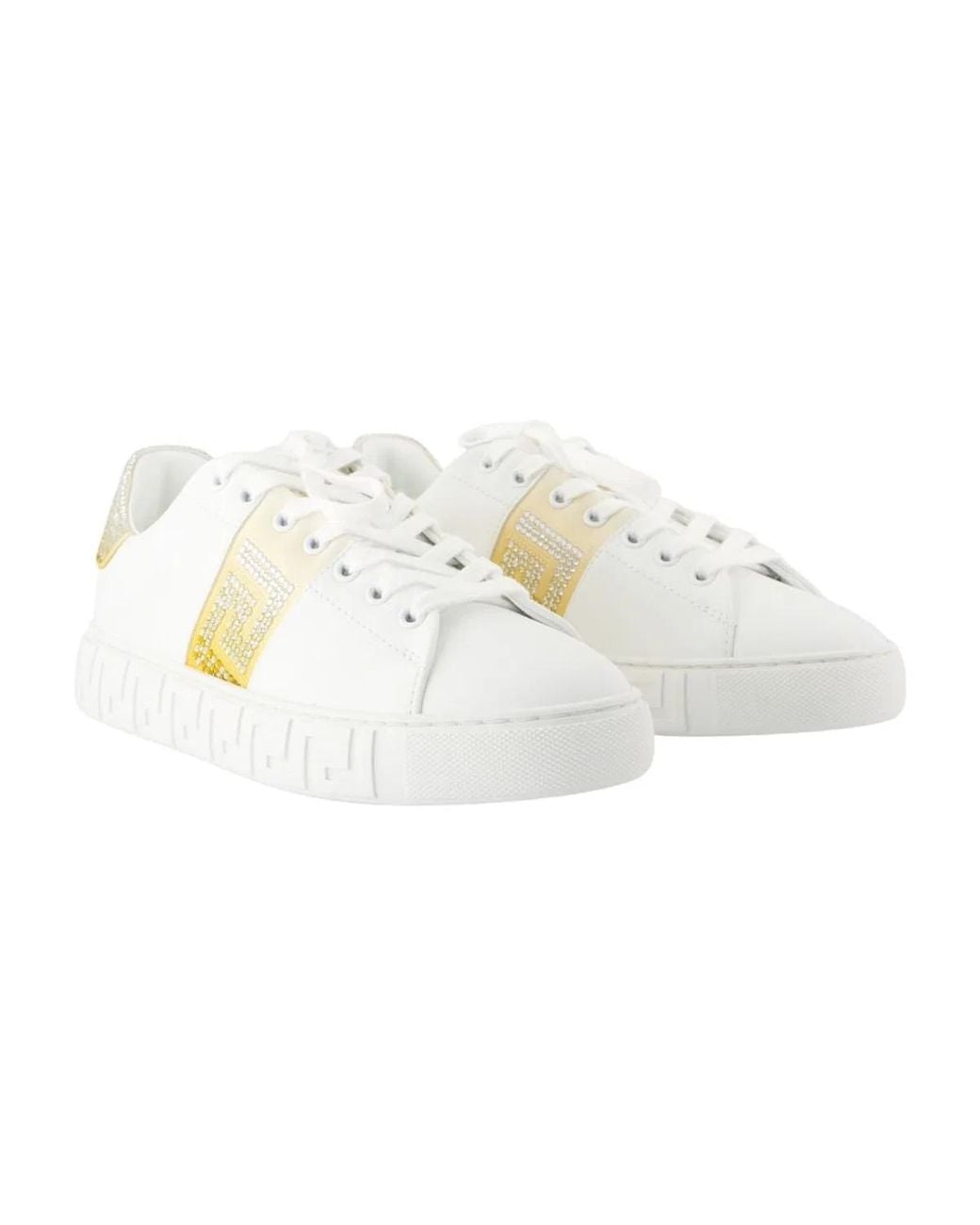 Versace White Free Bio Sneakers