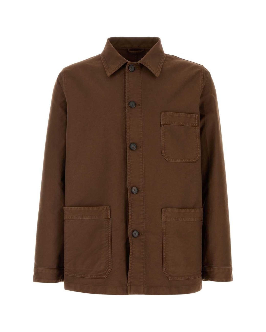 Prada Brown Canvas Jacket for men