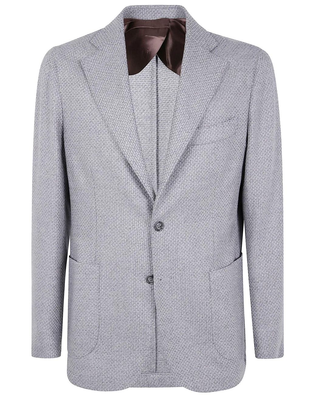 Barba Napoli Gray "Bactive Mono" Jacket for men