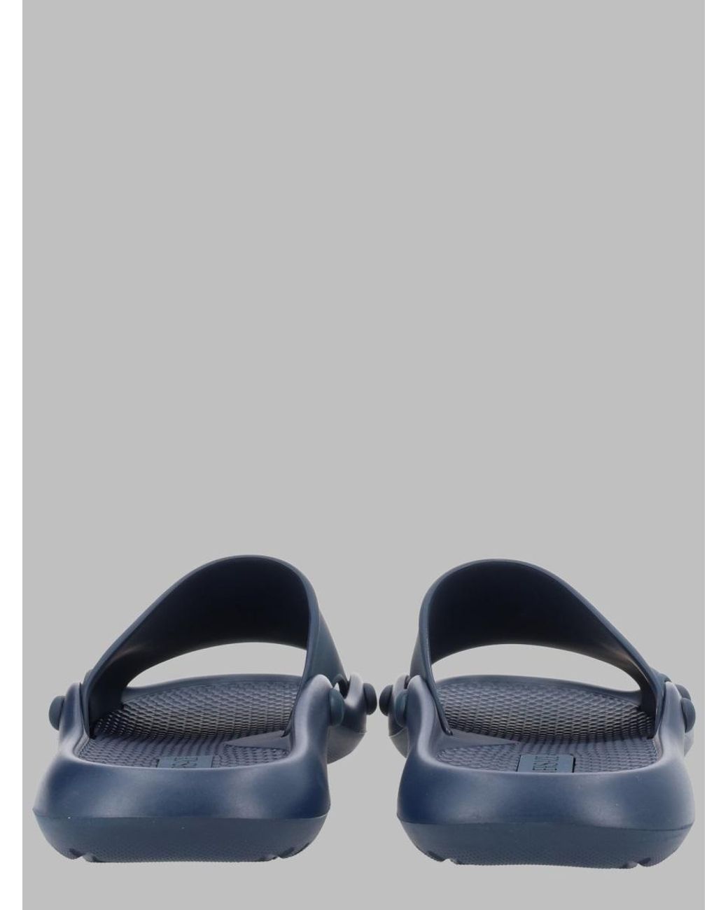 Versace Blue Versatile Leather Flats for men