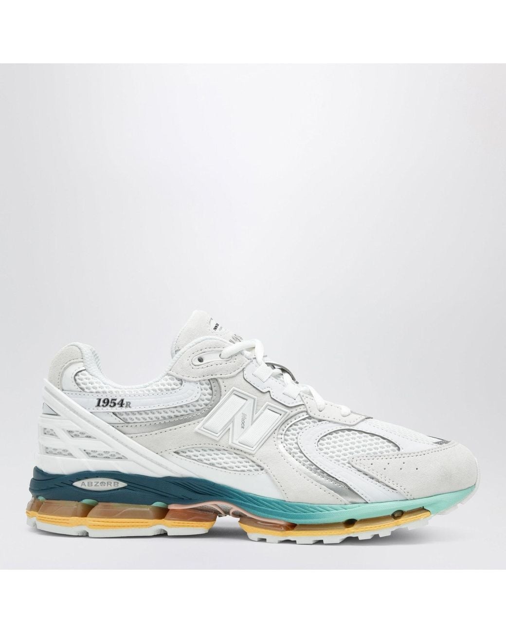 New Balance White And Mint 1954R Sneakers for men