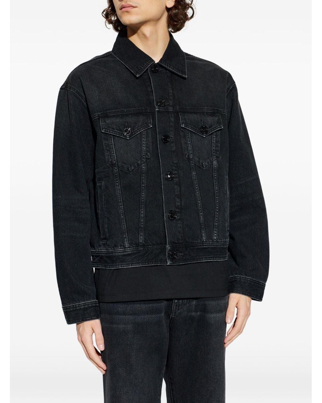 Balmain Blue Denim Jacket for men