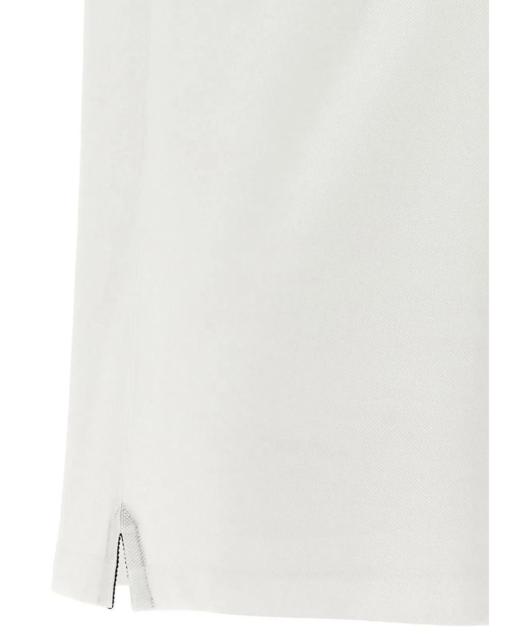 Moncler White Classic Polo Shirt for men