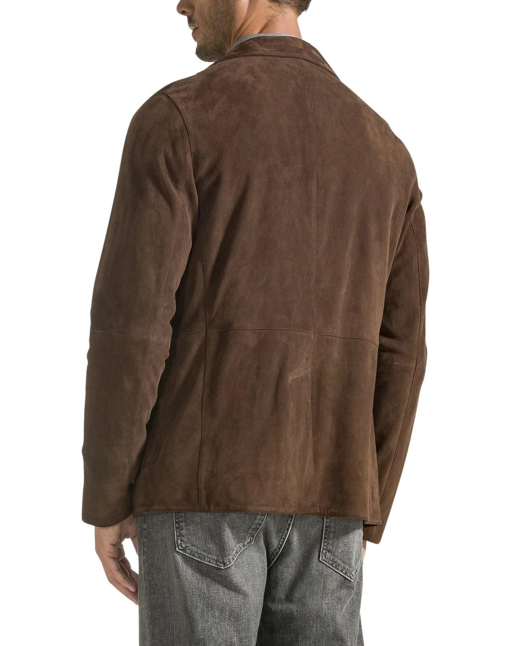 SEVENTY VENEZIA Brown Suede Jacket for men