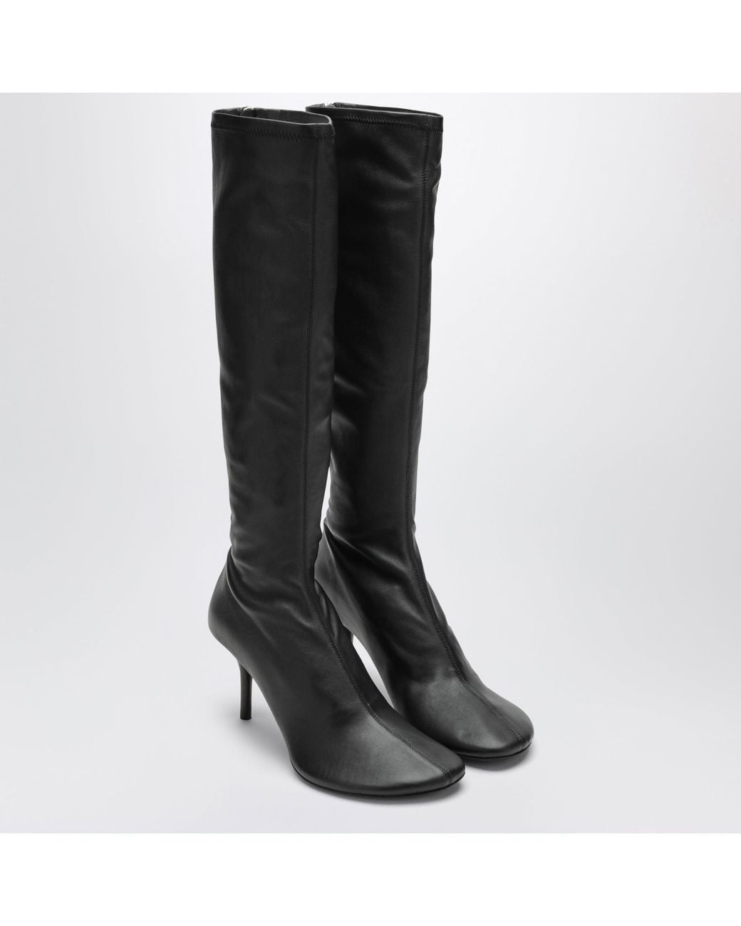 Acne Black Leather Knee-High Boots