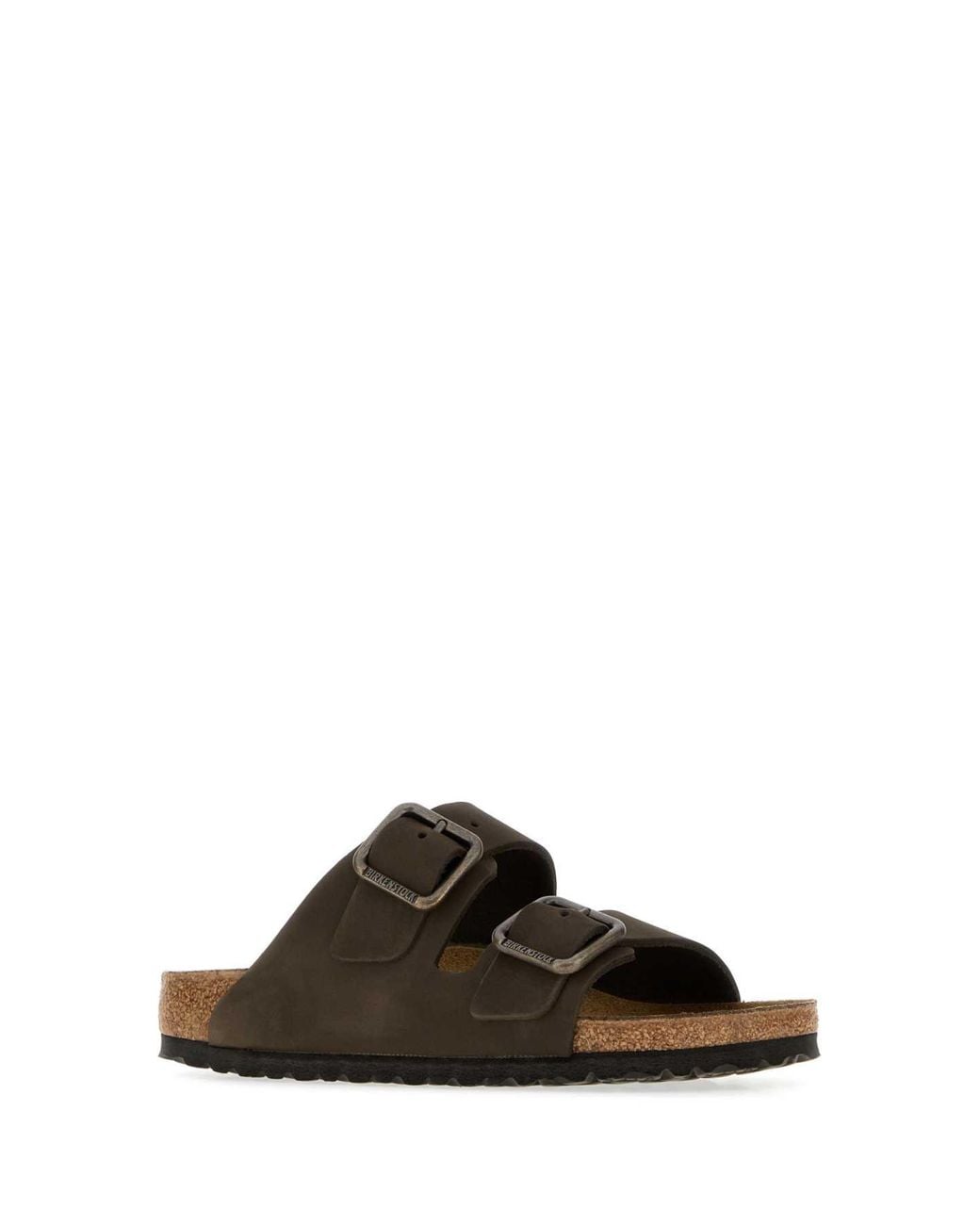 Birkenstock Black Arizona Wb Mocca, Nubuck Leather