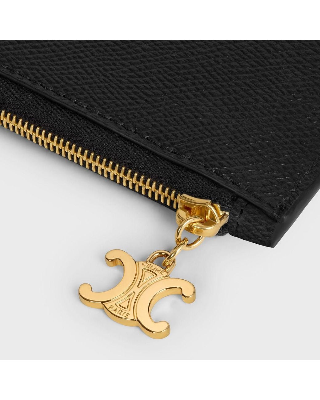 Céline Black Long Zipped Card Holder