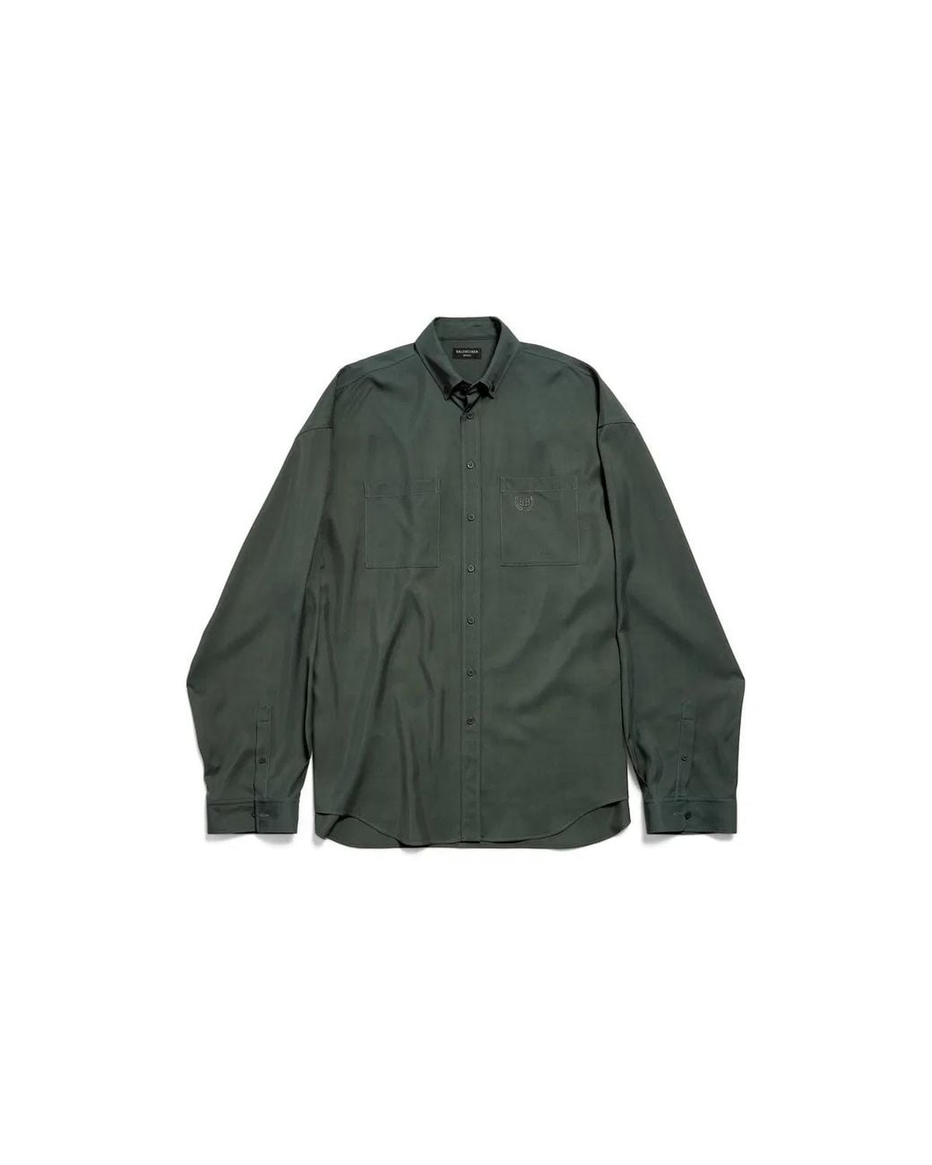 Balenciaga Green Utility Shirt for men