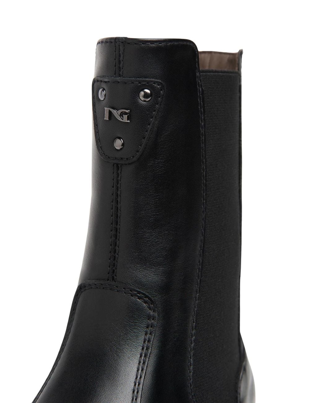 Nero Giardini Black Leather Chelsea Boots
