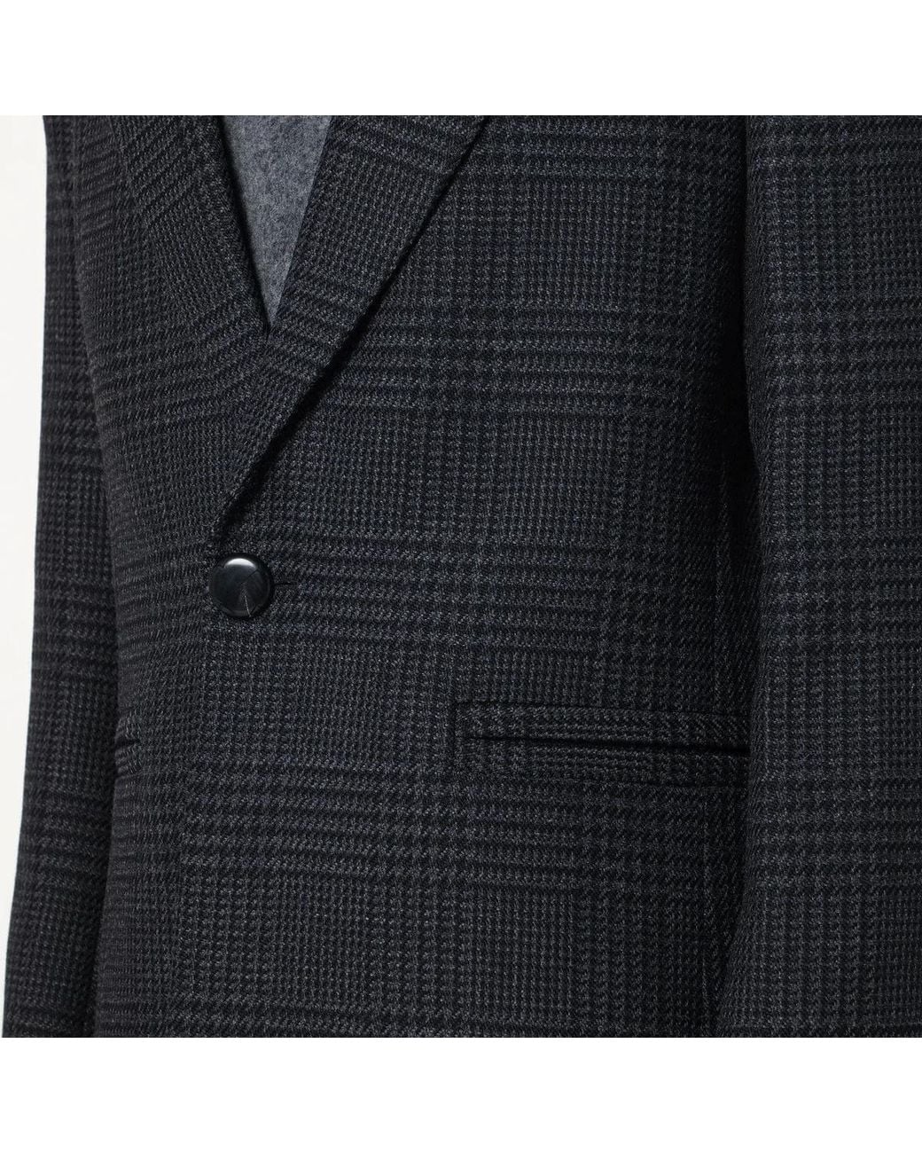 NAMACHEKO Black Melange Prince Of Wales Jacket for men