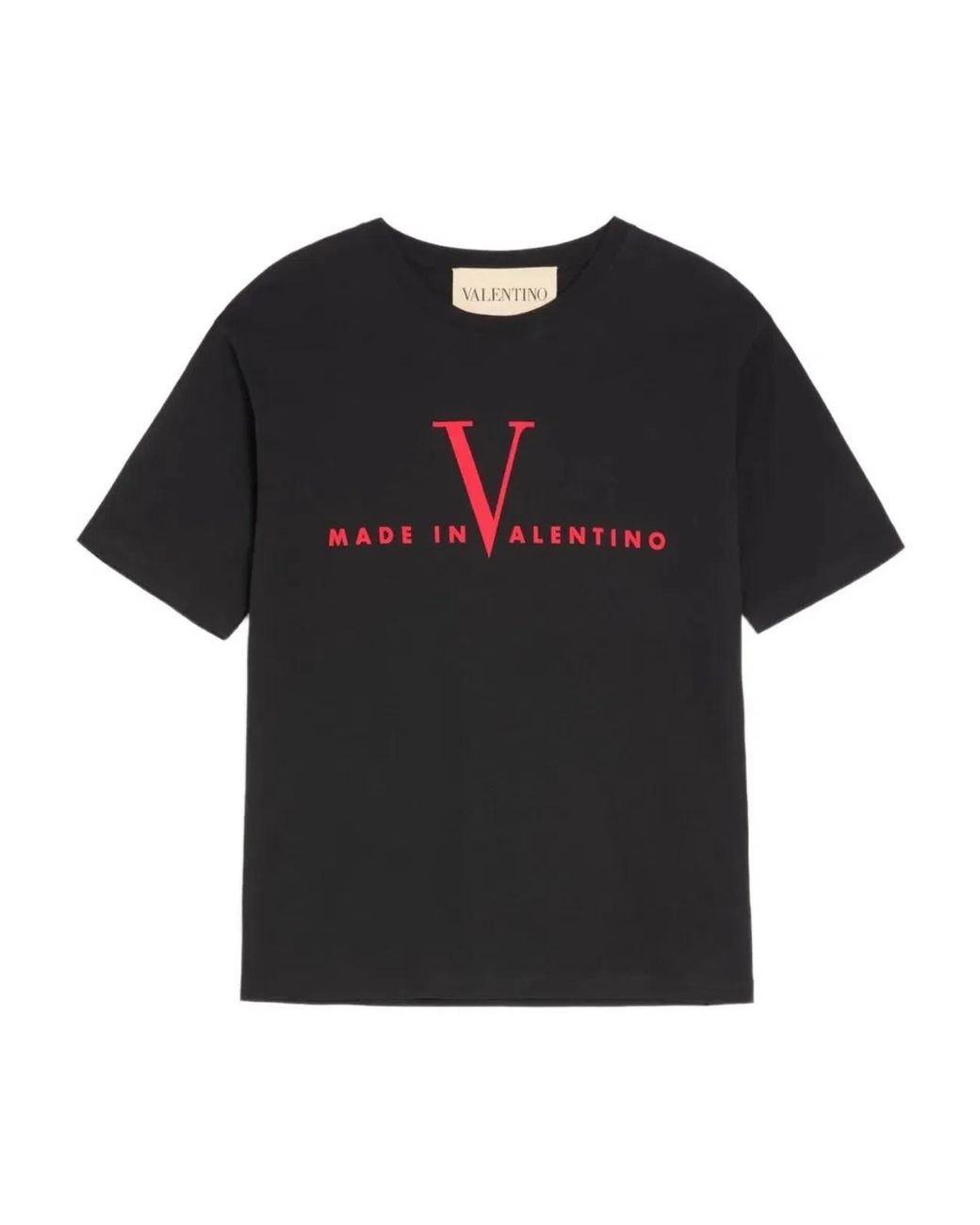 Valentino Garavani Black T-Shirt With Made for men