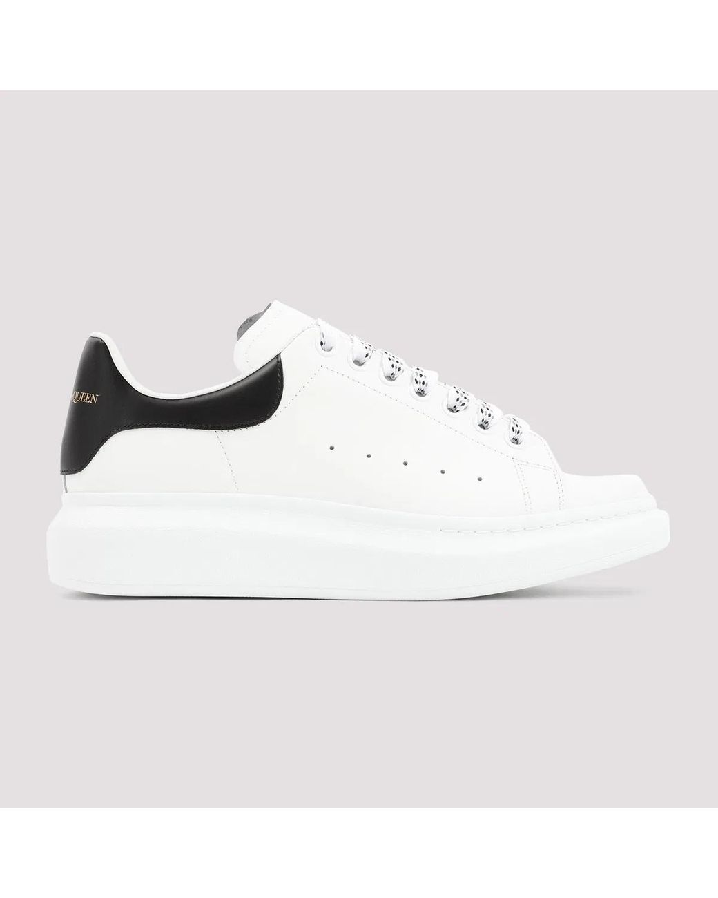 McQueen White Leather Chunky Sneakers for men