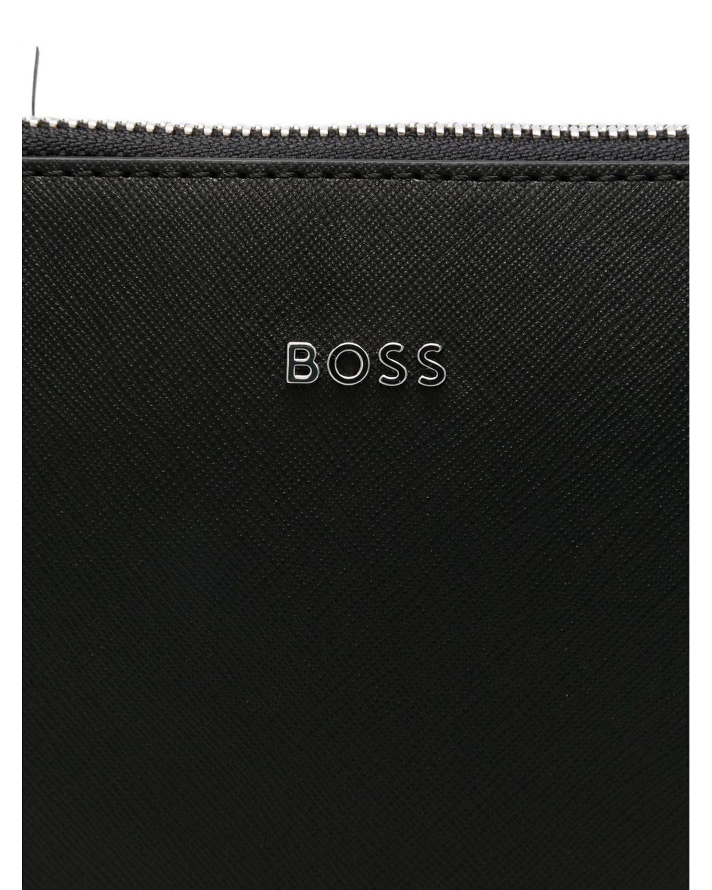 Boss Black Polyester Crossbody Bag for men