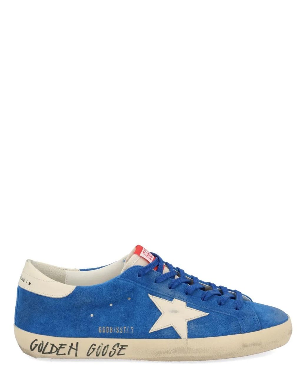 Golden Goose Deluxe Brand Blue Vibrant Suede Sneakers for men