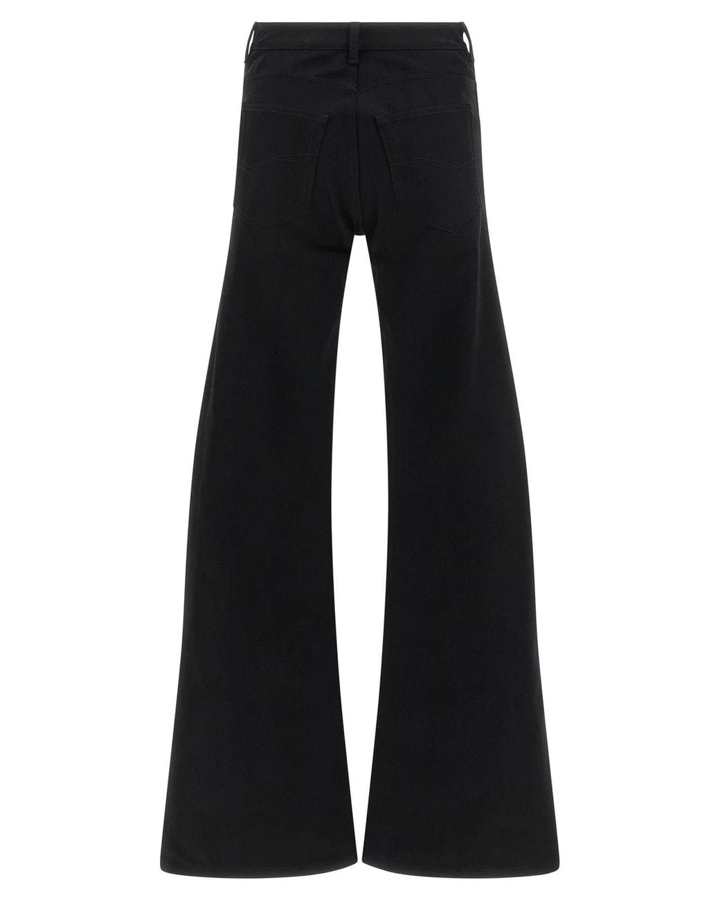 Balenciaga Black Wide Flared Leg Jeans
