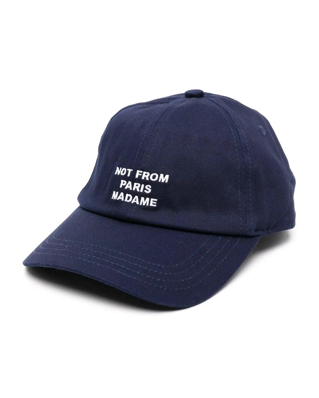 Drole de Monsieur Blue Slogan Baseball Cap for men