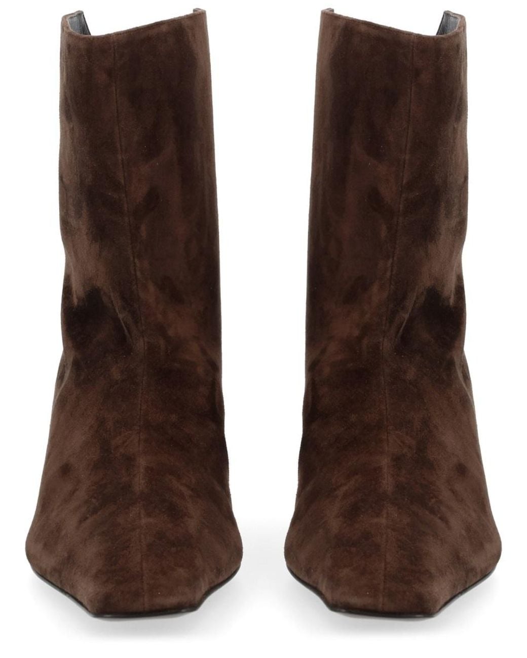 Khaite Brown Essential Leather Boots