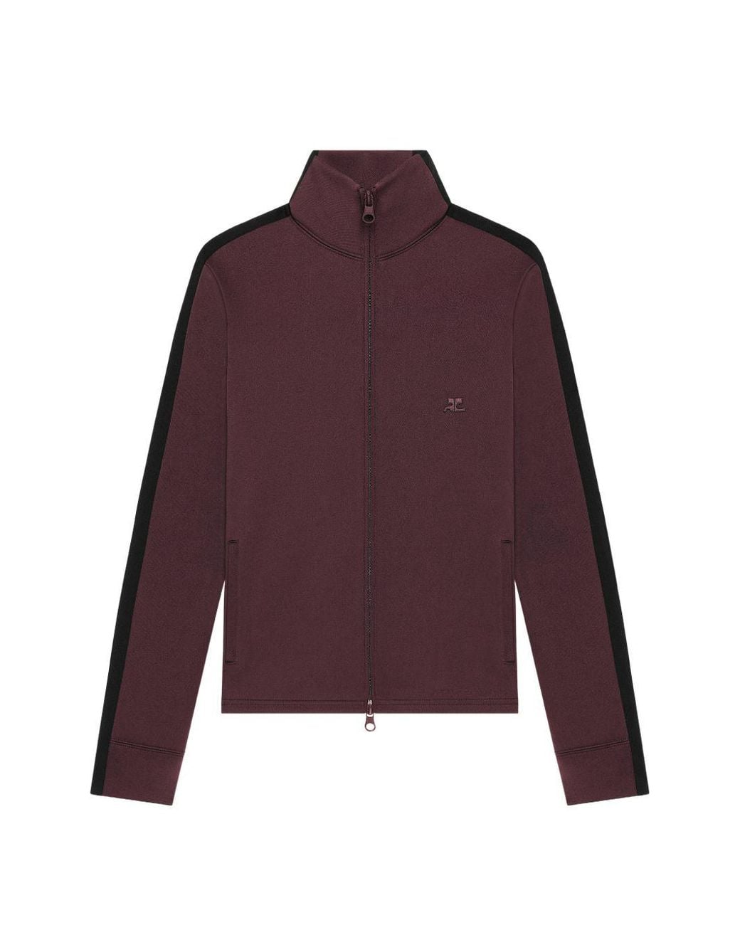 Courreges Purple Courregès Dark/ Twotone Zipup Sweatshirt
